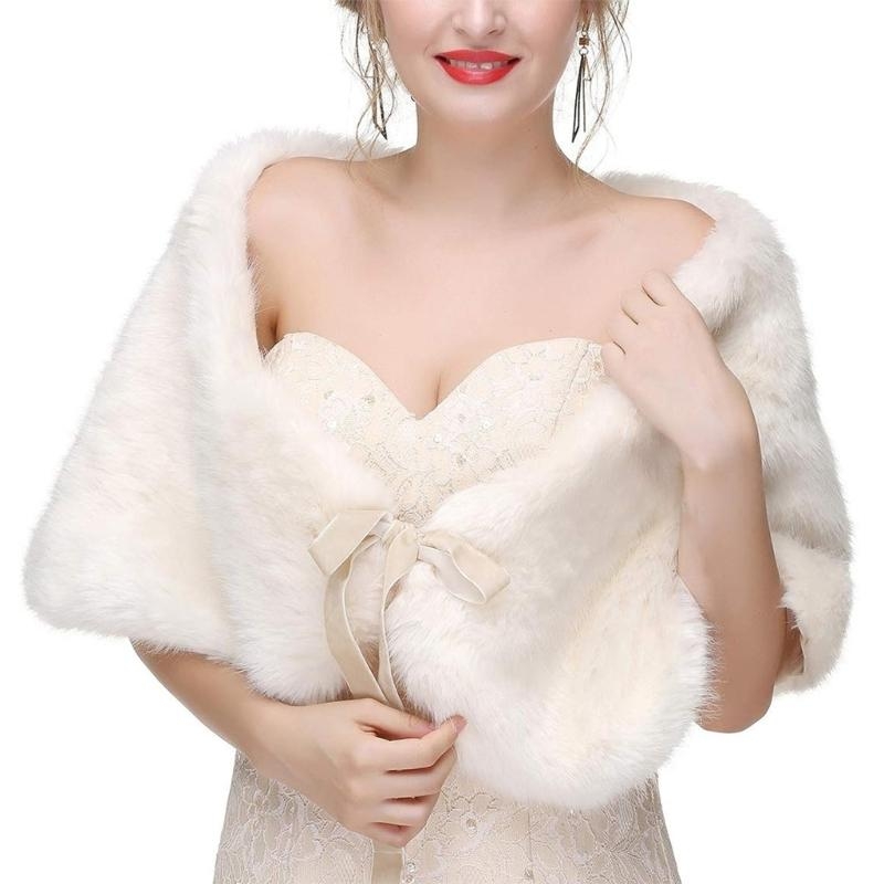 652F Sophisticated Faux Furs S - Stole Wedding Shawl review and price