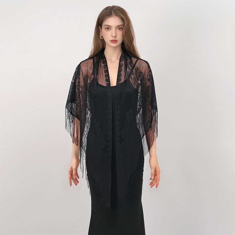 New Embroidery Lace Scarf Shaw - Stole Wedding Shawl review and price