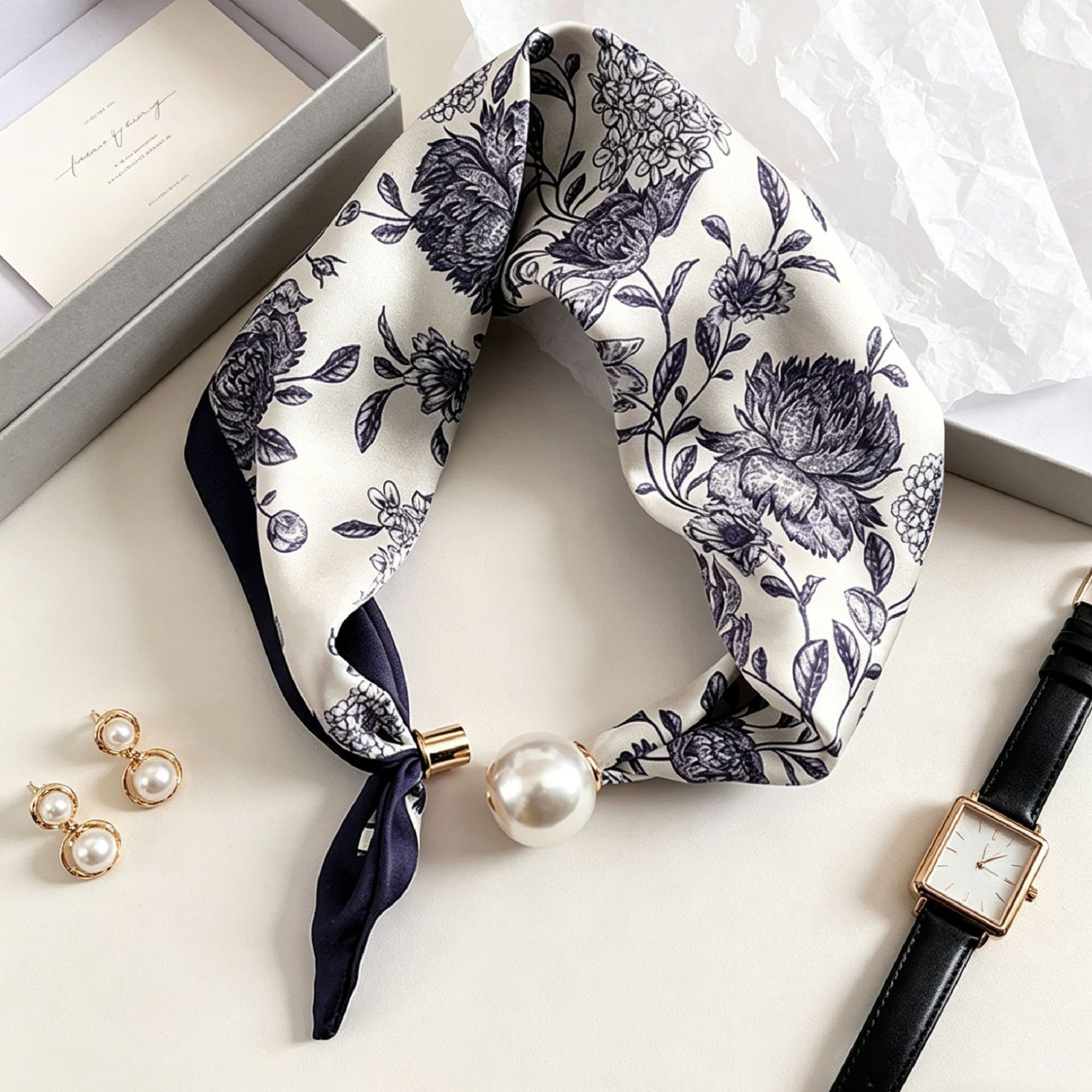 Luxury Knight Pearl Magnetic S - Ascot Neck Scarf review and price