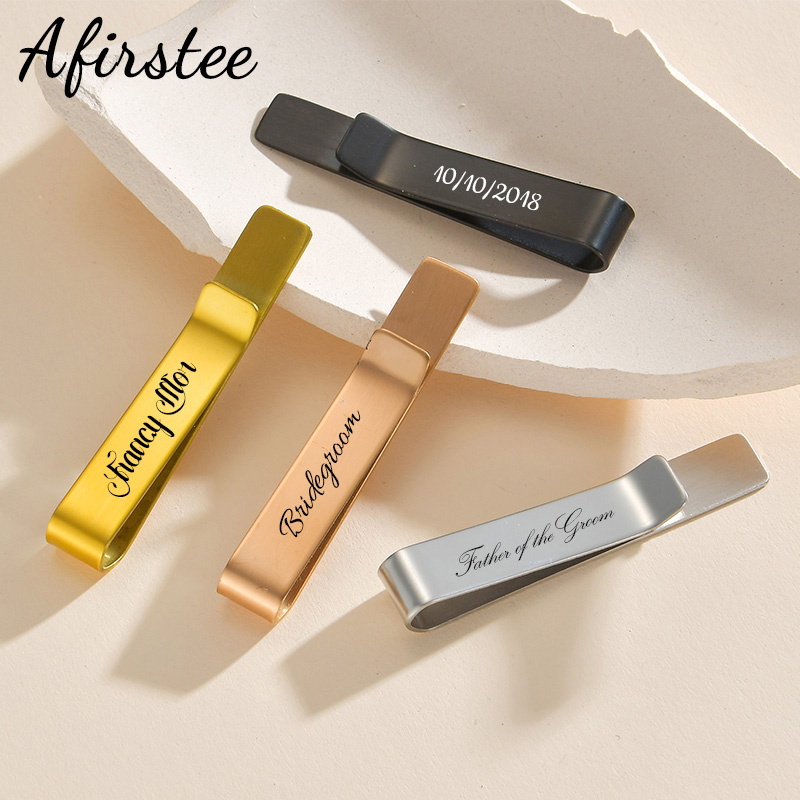 Afirstee Stainless Steel Engra - Tie Bar Set Gift review and price