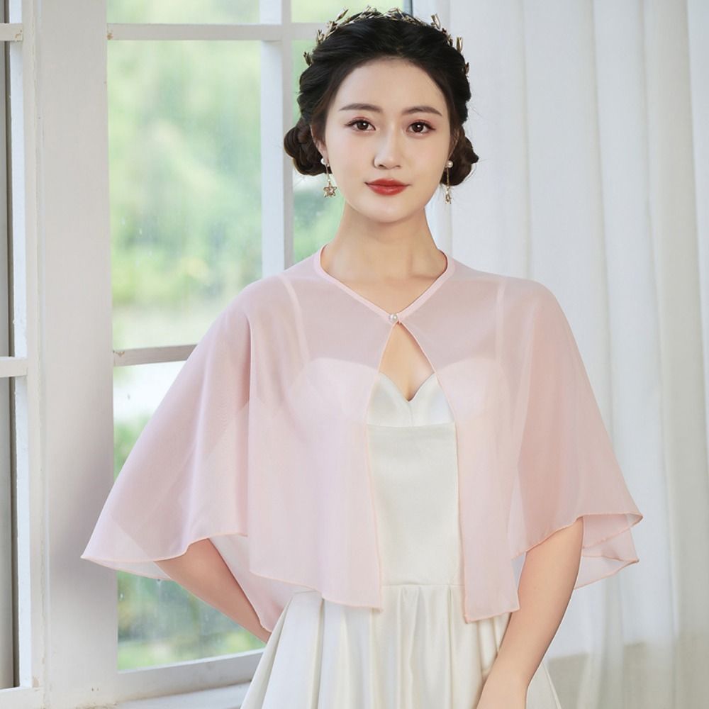 Vintage Sheer Chiffon Capelet  - Stole Wedding Shawl review and price