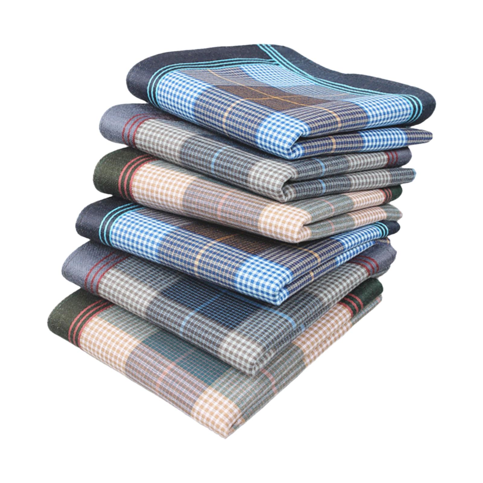 6Pcs Pocket Square Hankies, Un - Handkerchief Cotton Men review and price