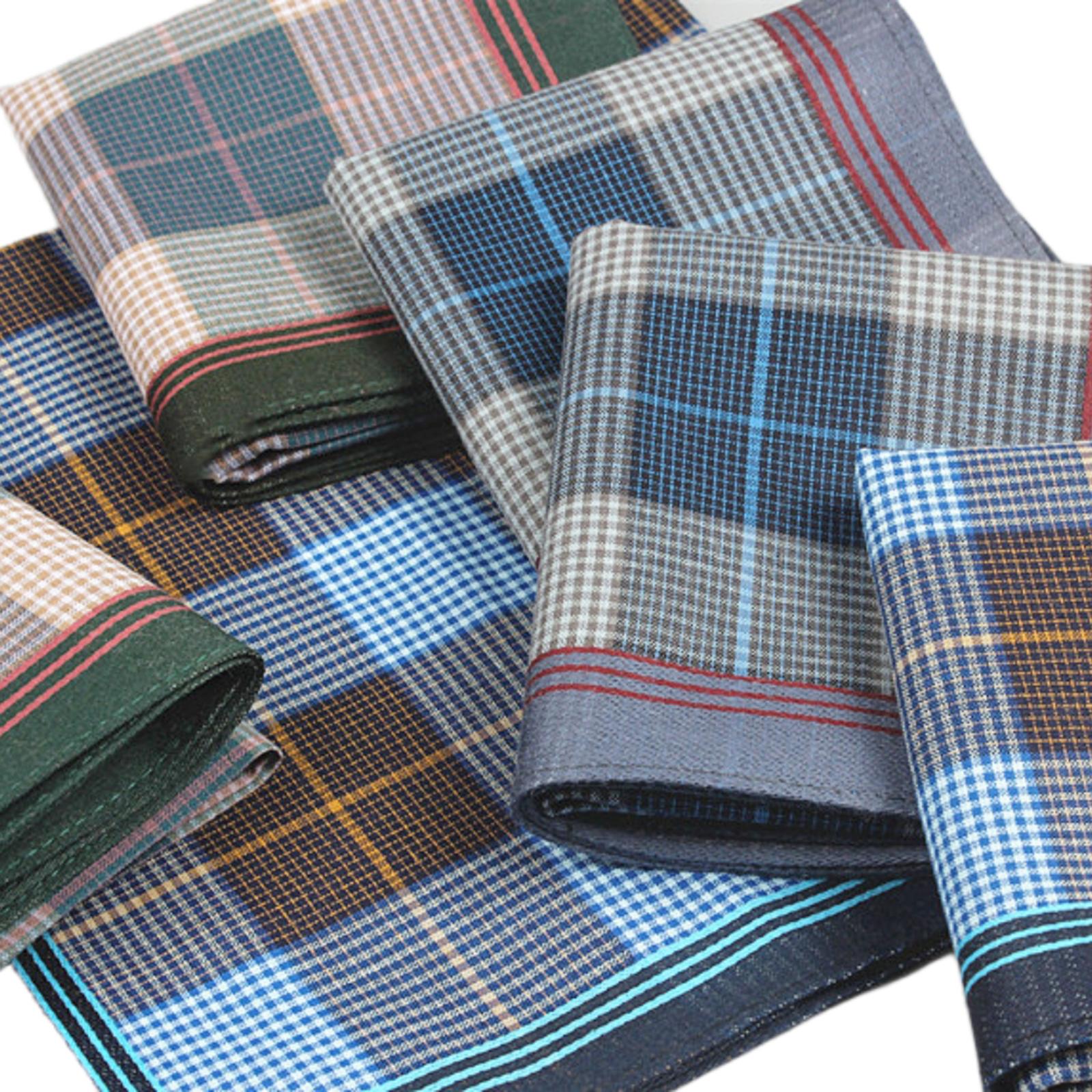 6Pcs Pocket Square Hankies, Un - Handkerchief Cotton Men review and price