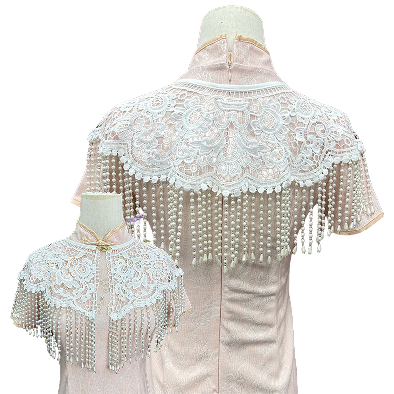 Vintage Pearl Tassel Shawl Anc - Stole Wedding Shawl review and price