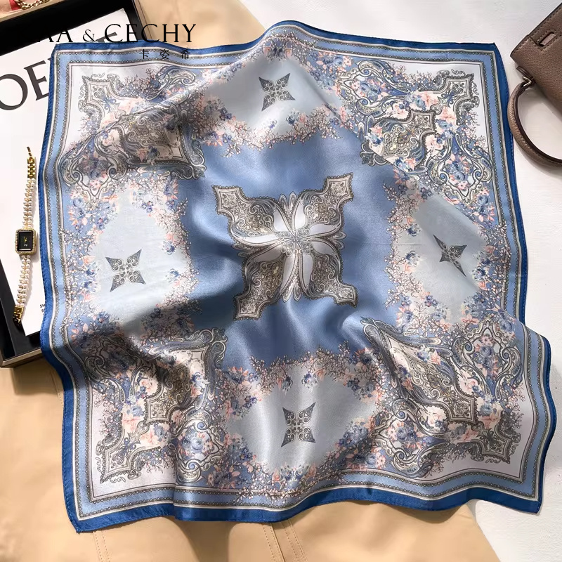 Baroque Floral 100% Mulberry S - Ascot Neck Scarf review and price