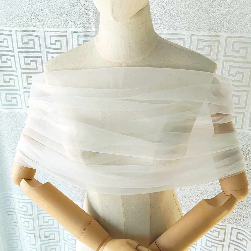 Women Pleated Tulle Sheer Wrap - Stole Wedding Shawl review and price